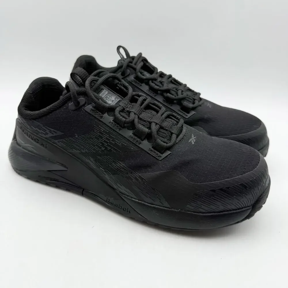 Reebok Womens Nano X1 Adventure EH Comp Toe Work Sneakers US 6.5 M Black GUC